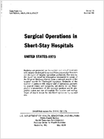 Surgical Operations in ShortStay Hospitals United States  1973