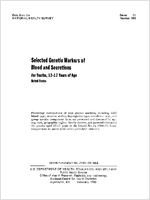 Selected genetic markers of blood and secretions for youths 1217 years of age United States