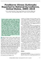 Foodborne Illness Outbreaks Reported to National Surveillance United States 20092018