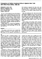 Comparison of Native American births in upstate New York with other race births 198086