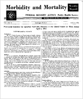 Morbidity and Mortality Weekly Report Vol 1 No 14 April 14 1952