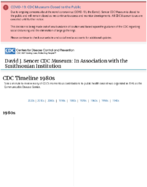 CDC timeline 1980s