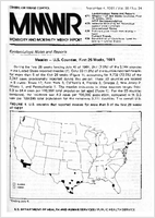 Morbidity and Mortality Weekly Report MMWR September 4 1981  Vol 30  No 34