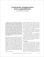 Legionella longbeachae and Legionellosis