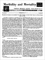 Morbidity and Mortality Weekly Report Vol 1 No 21 June 2 1952
