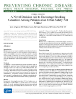 A Novel Decision Aid to Encourage Smoking Cessation Among Patients at an Urban Safety Net Clinic