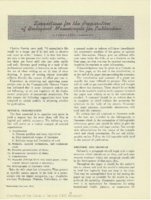 Suggestions for the preparation of biological manuscripts for publication
