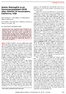 Zoster Meningitis in an Immunocompetent Child after COVID19 Vaccination California USA