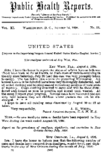 Public health reports  v 11 no 33 August 14 1896