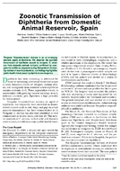 Zoonotic Transmission of Diphtheria from Domestic Animal Reservoir Spain