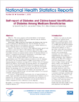 SelfReport of Diabetes and ClaimsBased Identification of Diabetes among Medicare Beneficiaries