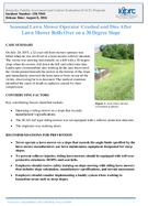 Seasonal Lawn Mower Operator Crushed and Dies After Lawn Mower Rolls Over on a 30 Degree Slope