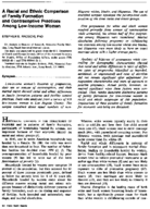 A racial and ethnic comparison of family formation and contraceptive practices among lowincome women