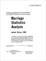 Marriage Statistics Analysis United States  1962