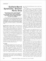 GuillainBarr Syndrome Greater Paris Area