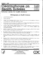Bibliography on health indexes number 4 1989