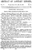 Abstract of sanitary reports  v V no 22 May 30 1890