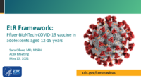 EtR framework  PfizerBioNTech COVID19 vaccine in adolescents aged 1215 years
