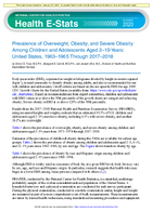 Prevalence of Overweight Obesity and Severe Obesity Among Children and Adolescents Aged 219 Years United States 19631965 Through 20172018