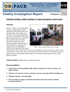 Vehicle strikes utility worker in shortduration work zone