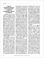 Human Metapneumovirus and CommunityAcquired Respiratory Illness in Children