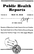 Public Health Reports  v 55 no 20  cover