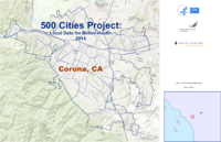 500 Cities Project Local Data for Better Health 2014 Corona CA