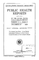 Public Health Reports  v 44 no 52  cover