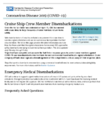 Coronavirus Disease 2019 COVID19 Cruise Ship Crew Member Disembarkations June 3 2020