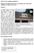 Male Siding Installer Dies After Falling From a Roof While Installing a J Channel on a Dormer