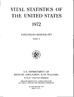 Vital Statistics of the United States 1972 Volume IIMortality Part B
