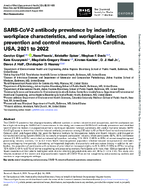SARSCoV2 Antibody Prevalence by Industry Workplace Characteristics and Workplace Infection Prevention and Control Measures North Carolina USA 2021 to 2022