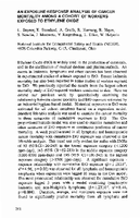 An ExposureResponse Analysis of Cancer Mortality Among a Cohort of Workers Exposed to Ethylene Oxide 1994