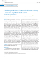 Diesel Engine Exhaust Exposure in Relation to Lung Cancer in LongHaul Truck Drivers An EightStep Concept Analysis