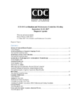 ICD10 Coordination and Maintenance Committee Meeting September 1213 2017 Diagnosis Agenda