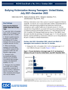 Bullying Victimization Among Teenagers United States July 2021December 2023