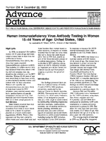 Human Immunodeficiency Virus Antibody Testing in Women 1544 Years of Age United States 1990