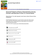 Seasonal Patterns of Injury Characteristics Among Farmers and Ranchers in the US Central States