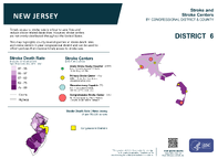NJ Congressional District 06 Stroke and Stroke Centers Map 118th Congress