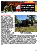 Line of Duty Death Report F202507 Volunteer Firefighter Dies and Second Injured in Privately Owned Vehicle Crash  Louisiana