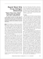 Rapid West Nile Virus Antigen Detection