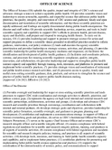 Office of Science Mission Statement 2023