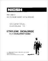 Revised Recommended Standard Occupational Exposure to Ethylene Dichloride 12 Dichloroethane 1978