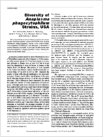 Diversity of Anaplasma phagocytophilum Strains USA