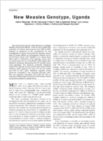New Measles Genotype Uganda