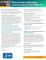 What You Need to Know About Novel Coronavirus 2019 COVID19 03032020