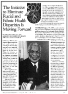 The Initiative to Eliminate Racial and Ethnic Health Disparities is moving forward