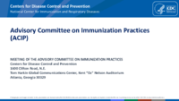 Advisory Committee on Immunization Practices ACIP October 2324 2019  welcome  introductions
