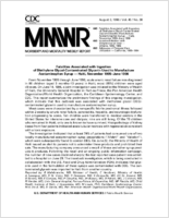 Morbidity and Mortality Weekly Report MMWR August 2 1996  Vol 45  No 30