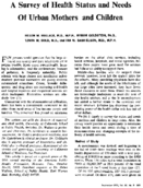A Survey Of Health Status And Needs Of Urban Mothers And Children